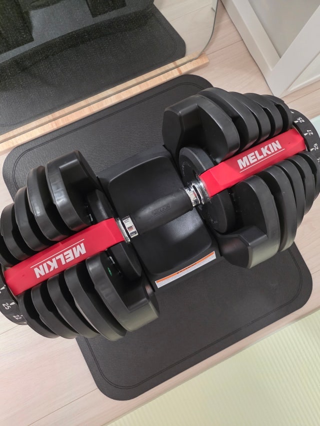 멜킨 무게조절 덤벨 추천 홈트 근력운동 40kg 17단계 구성 살펴본 이유