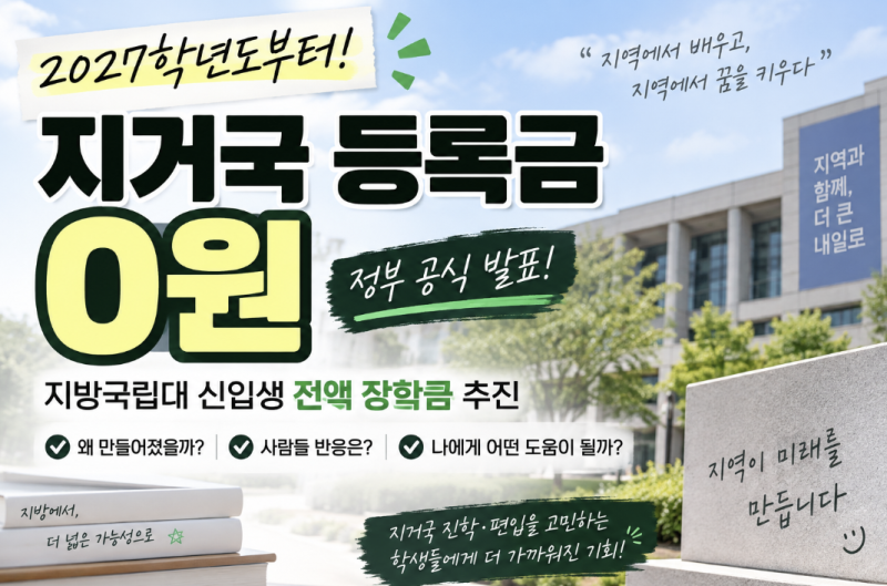 지거국 장학금에 대한 고찰