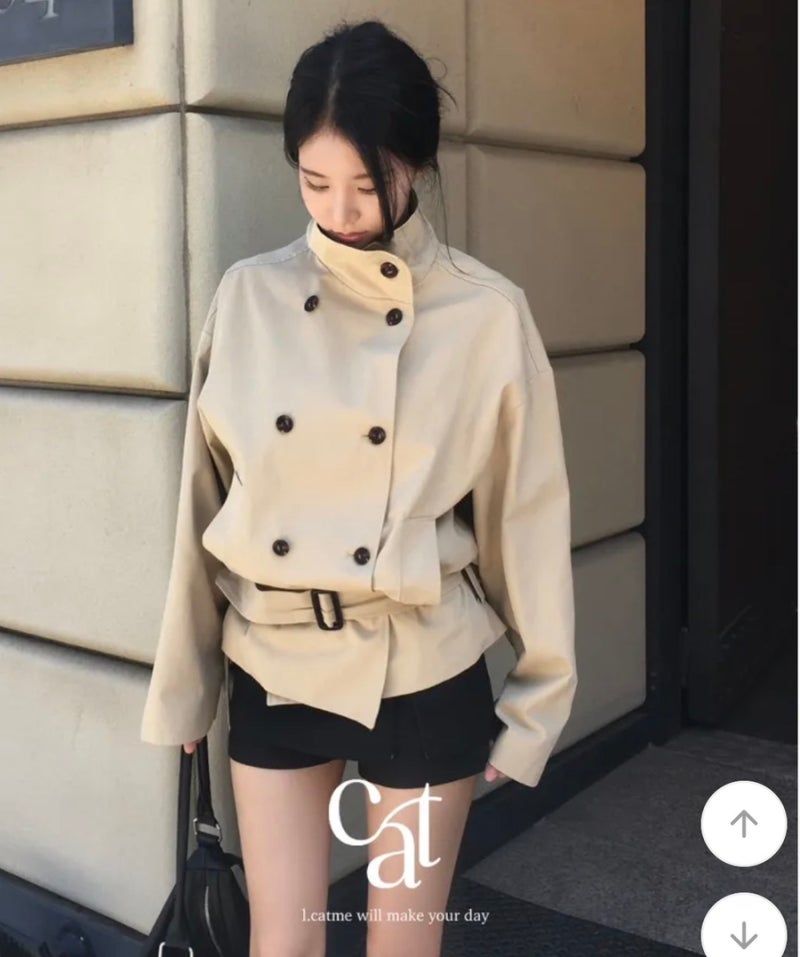 태연 벨티드 숏 트렌치 코드 추천! 가을 핏 좋은 아우터 자켓 추천