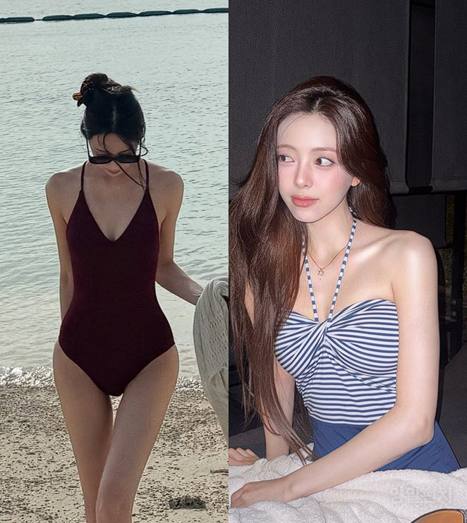 "골반뽕 아니냐"는 물음에...있지 유나, 수영복 사진으로 논란 종지부