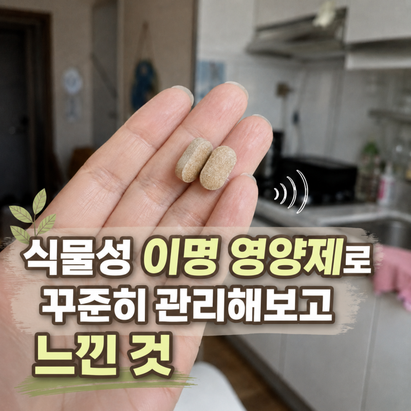 귀 이명 영양제 3개월 먹고 느낀 전후 변화 차이