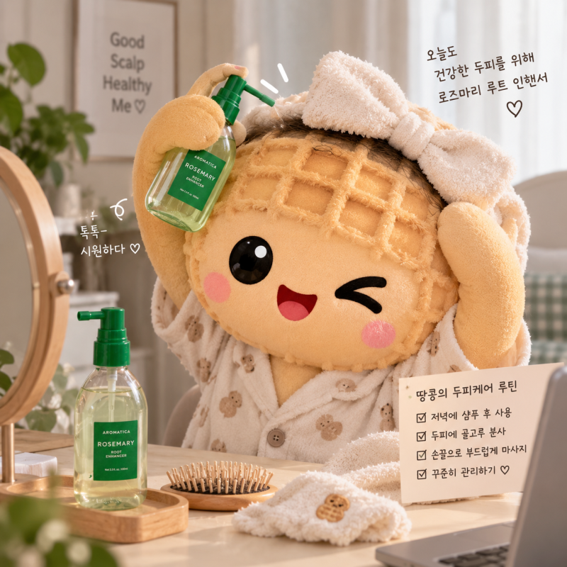 땅콩의 리뷰｜“요즘 두피가 왜 이렇게 답답하지?” 아로마티카 로즈마리 루트 인핸서 두피....
