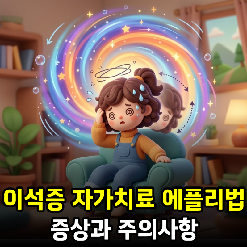 이석증 자가치료 에플리법, 증상과 주의사항