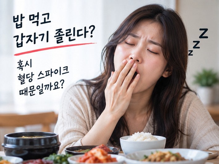 혈당 스파이크 증상 7가지, 밥 먹고 졸리다면 꼭 확인하세요