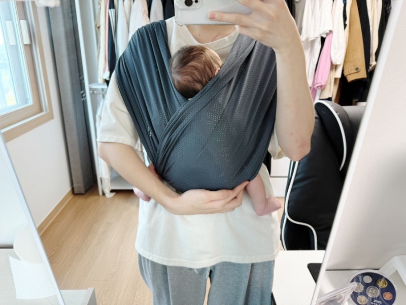 코니 아기띠 플렉스 에어메쉬 후기｜사용감/장•단점