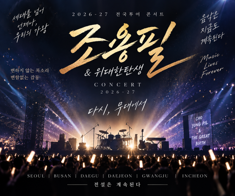 2026 조용필 콘서트 예매｜서울 KSPO DOME 티켓팅·가격·전국투어 일정 총정리