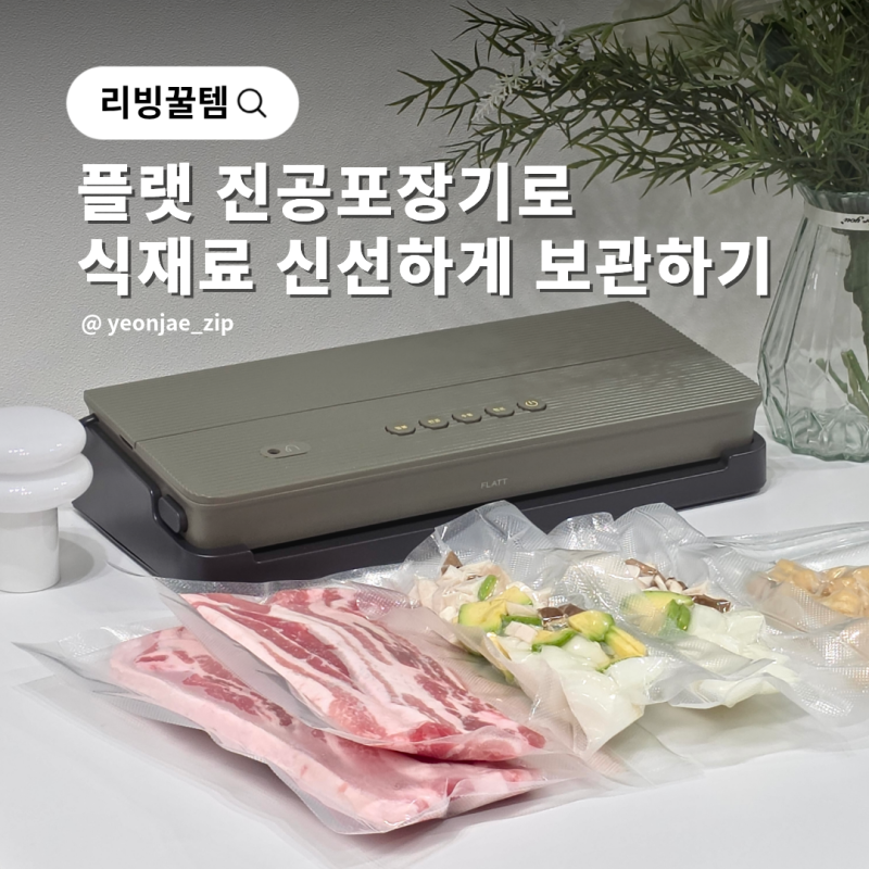 가정용 진공포장기 추천 플랫 비닐밀봉기로 식재료 보관 간편하게