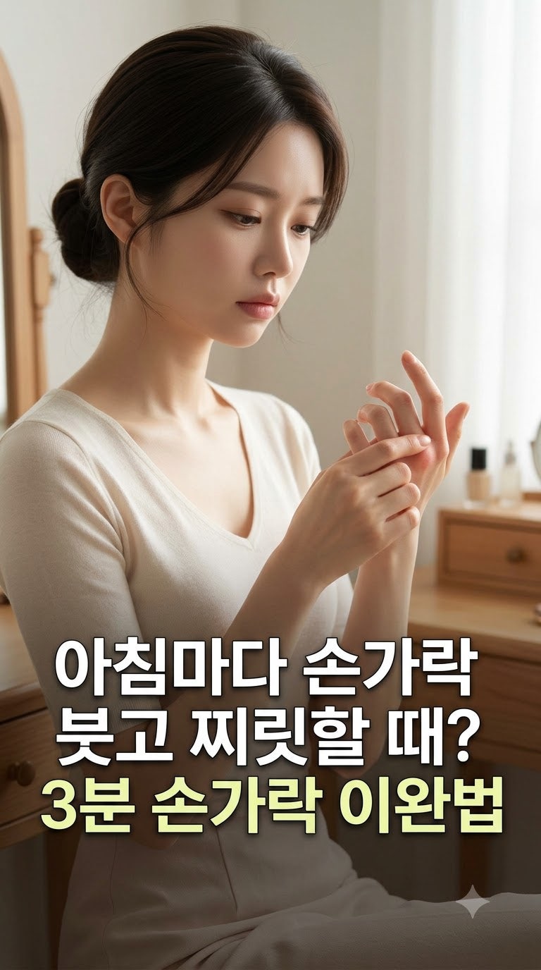 아침마다 손가락 붓고 찌릿할 때! 손가락 관절염 잡는 'MSM' 케어법