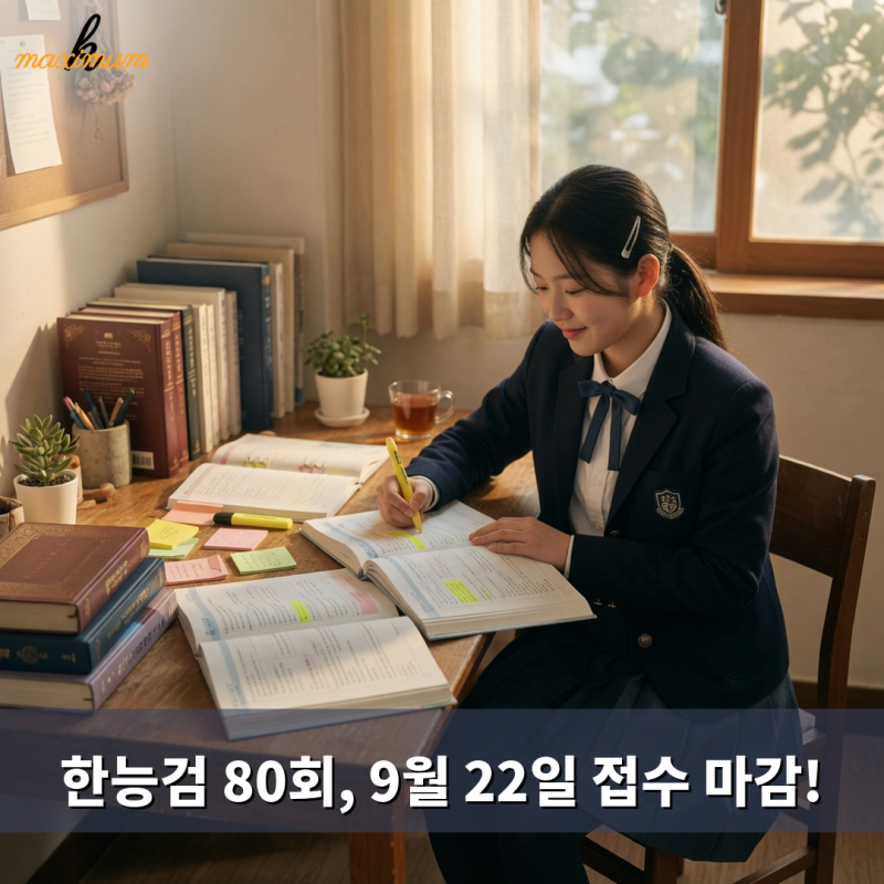 올해 한국사 '기본' 시험은 이미 끝났습니다 — 제80회 한국사능력검정시험(한능검) 접수 9월 ....