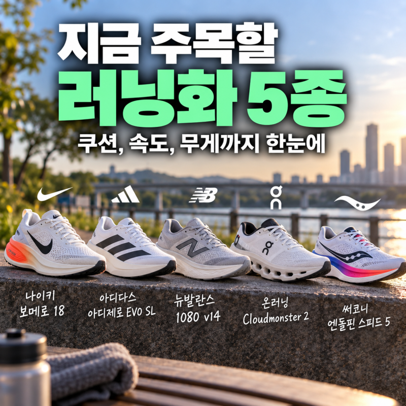 요즘 러닝화 뭐가 다를까? 나이키·아디다스·뉴발란스·온러닝·써코니 대표 모델 쉽게 정리