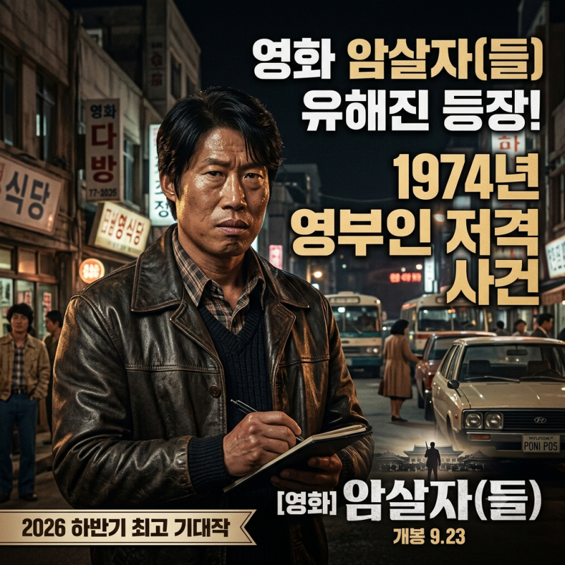 영화 암살자(들) 유해진 등장! 1974년 영부인 저격 사건 다룬 신작 기대감 총정리