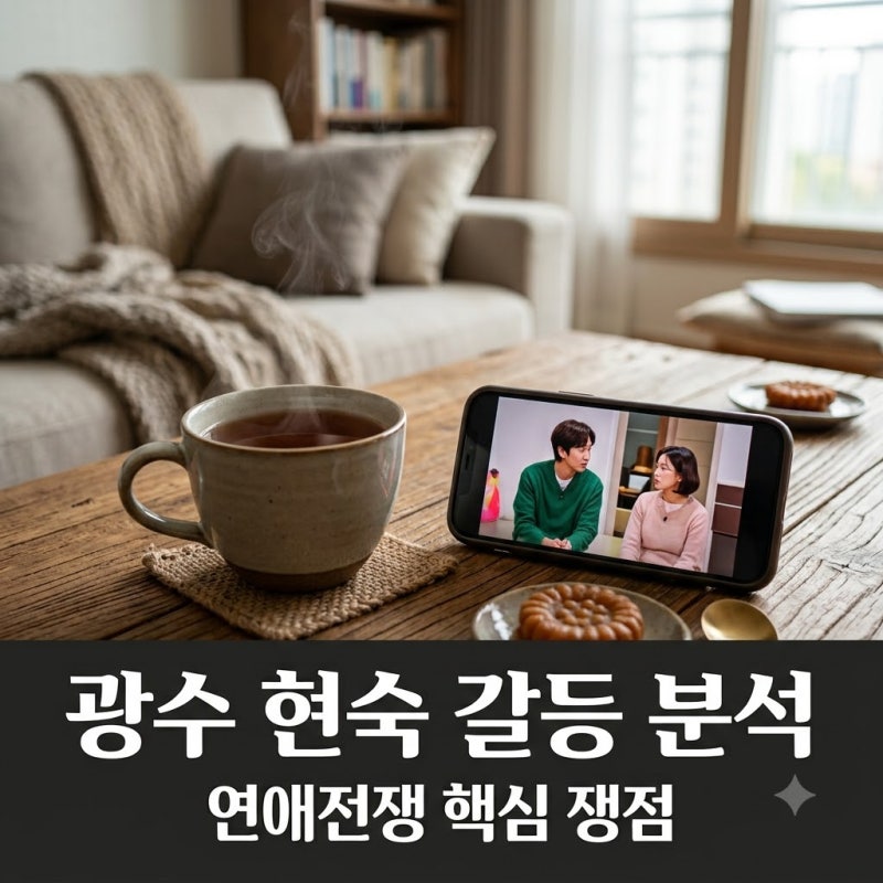 "몰래 녹음까지?" 연애전쟁 광수 현숙 갈등 원인과 4가지 핵심 쟁점 총정리