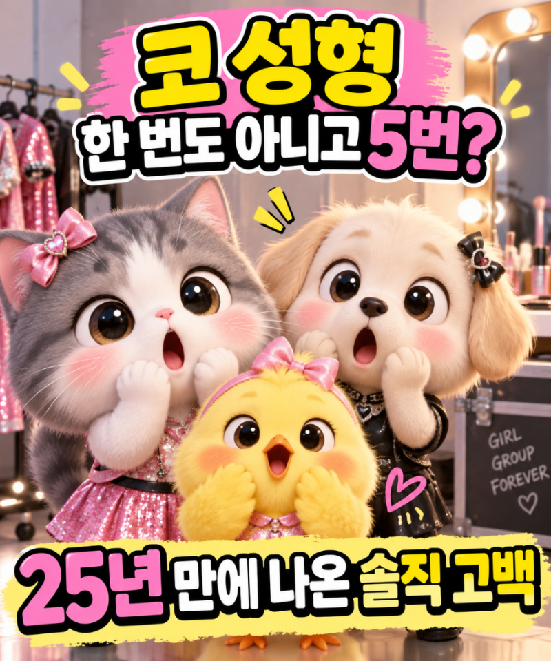 “코 성형 한 번도 아니고 5번?” 서인영 고백에 박정아도 깜짝…25년 만에 나온 이야기