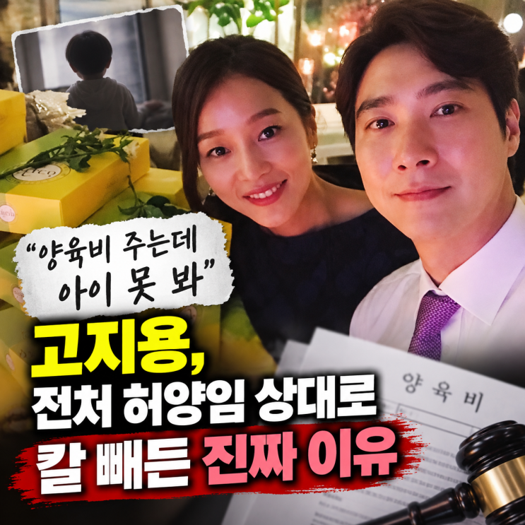 "<b>양육비</b> 주는데 아이 못 봐"…<b>고지용</b>, 전처 허양임 상대로 칼 빼든 ....