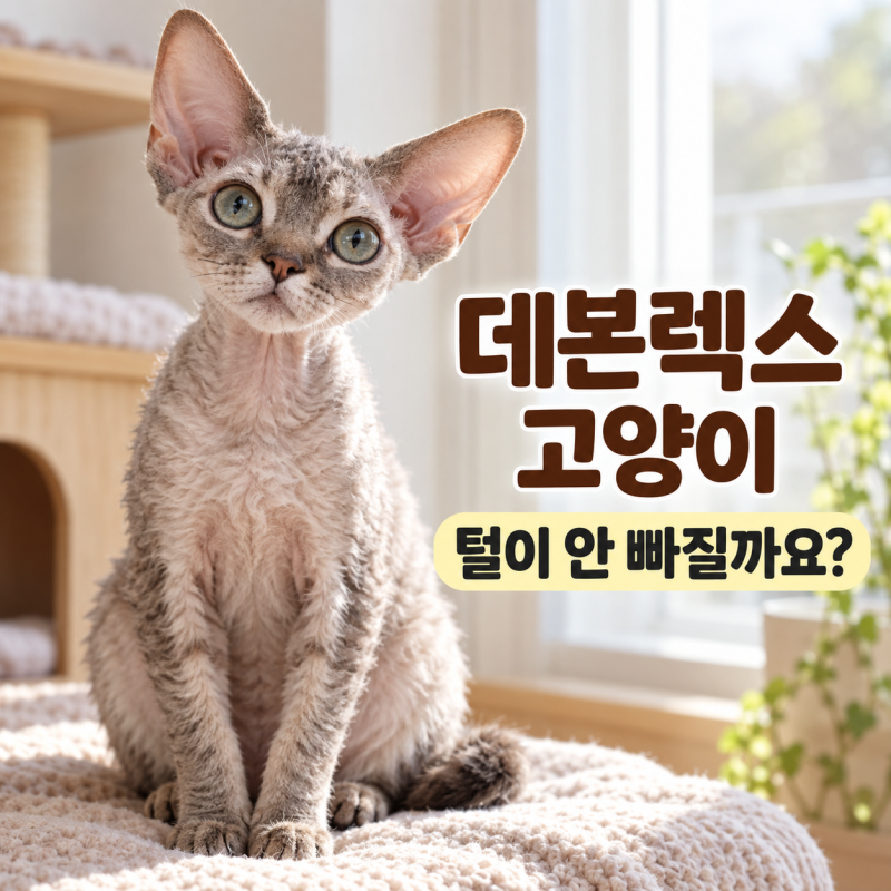 데본렉스 고양이, 털이 안 빠질까요? 특징과 관리