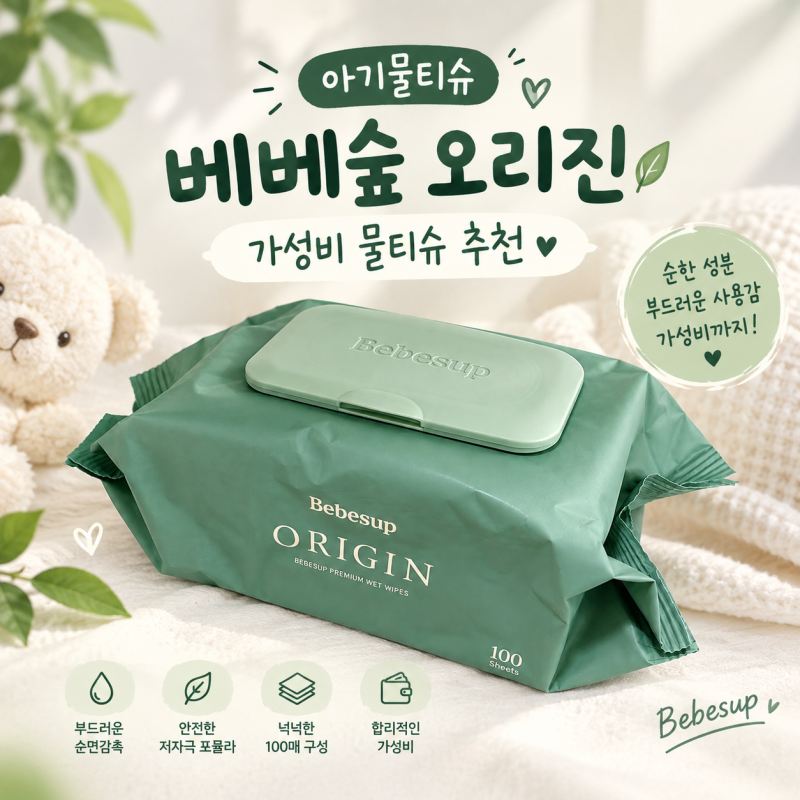 아기물티슈 추천｜7년째 쓰는 베베숲 오리진, 가성비 물티슈로 어때?