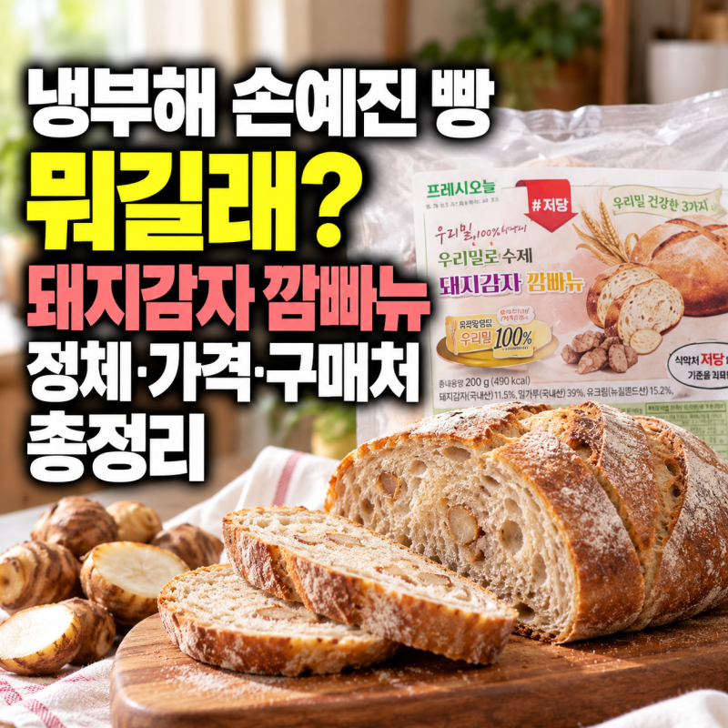 냉부해 손예진 빵 뭐길래? 돼지감자 깜빠뉴 정체 가격 구매처
