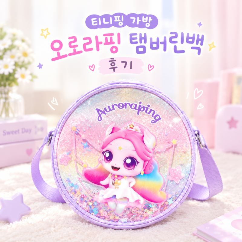슈팅스타캐치티니핑가방 | 오로라핑소라탬버린백 어린이가방