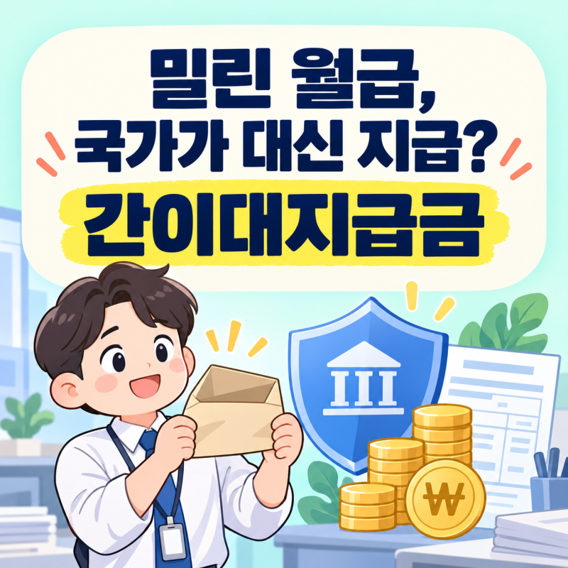 회사에서 월급을 못 받았다면? 간이대지급금으로 체불임금 받는 방법