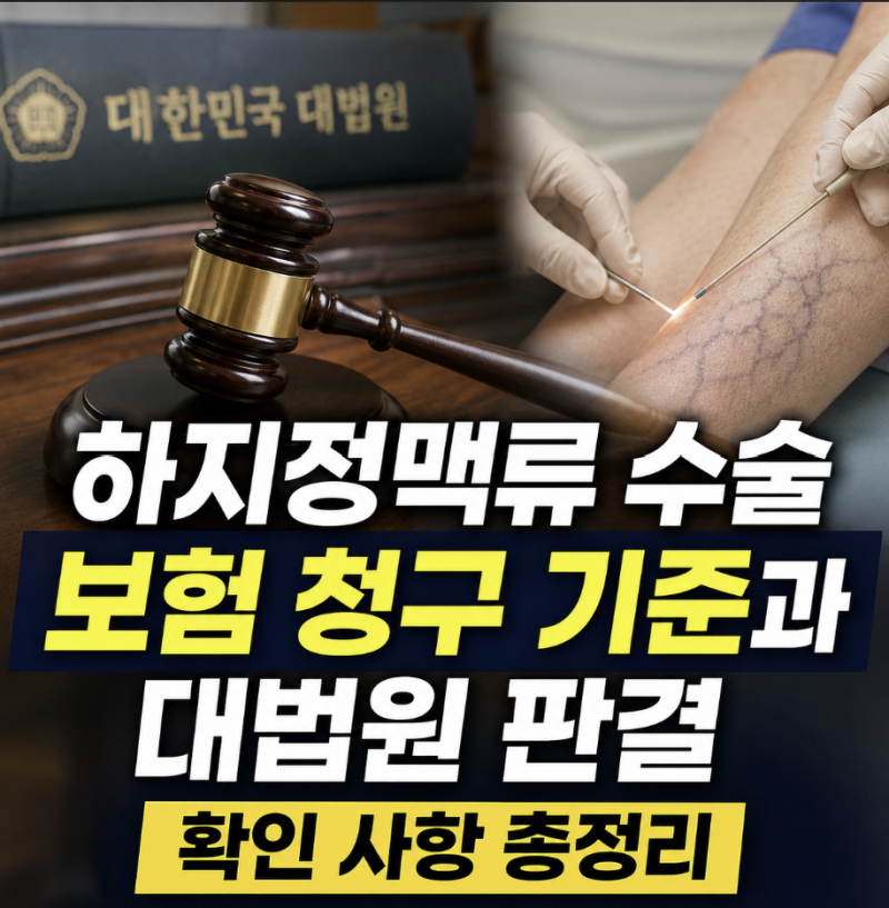 [이슈 분석] 대법원 '하지정맥류 입원보험금' 판결 파장, 실손보험 지급 기준 대변화 오나?