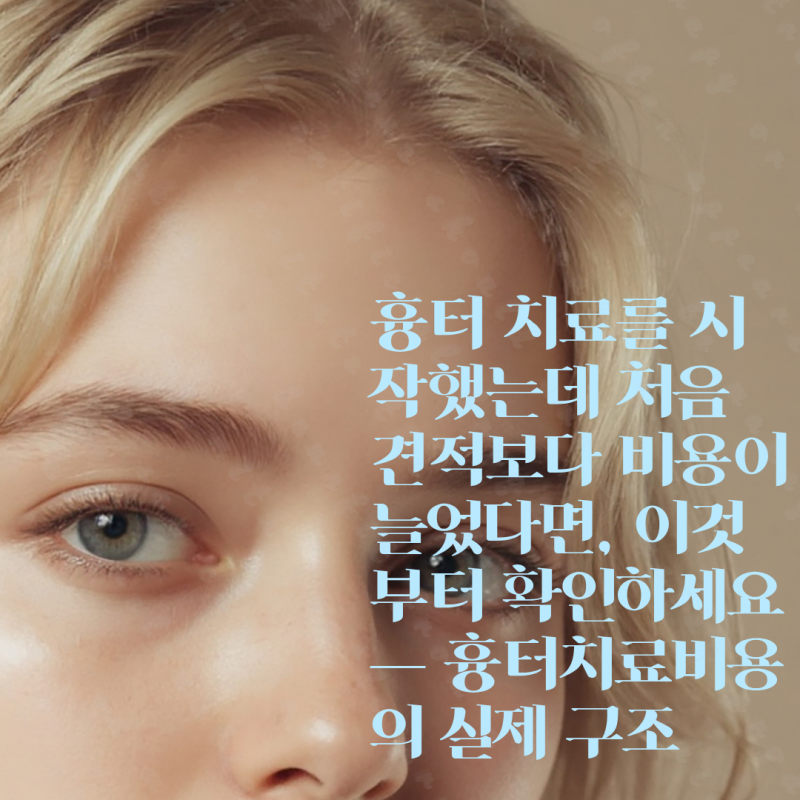 흉터 치료를 시작했는데 처음 견적보다 비용이 늘었다면, 이것부터 확인하세요 — 흉터치료....