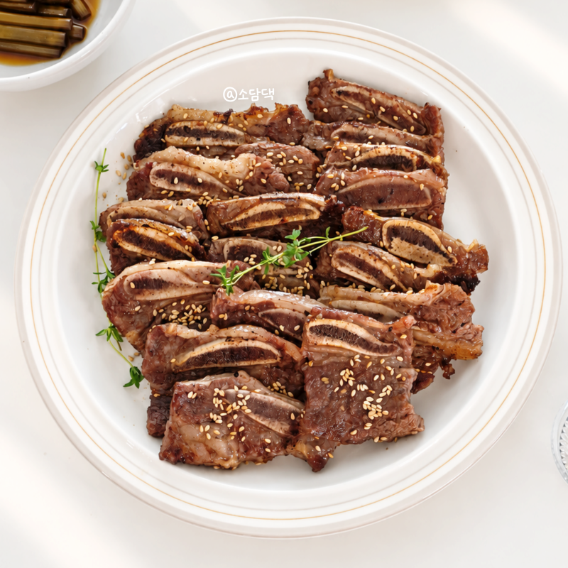 추석 명절음식 생LA갈비구이 만드는법 LA갈비 소금구이 굽는법