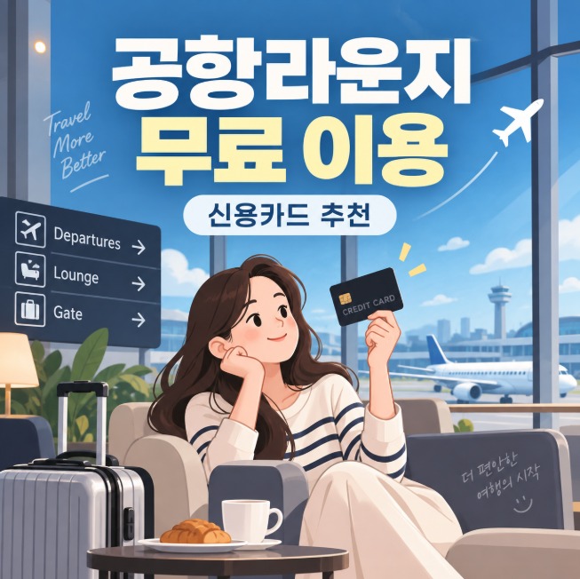 인천 공항 라운지 신용 카드 추천｜연회비·라운지 무료 이용 횟수 비교