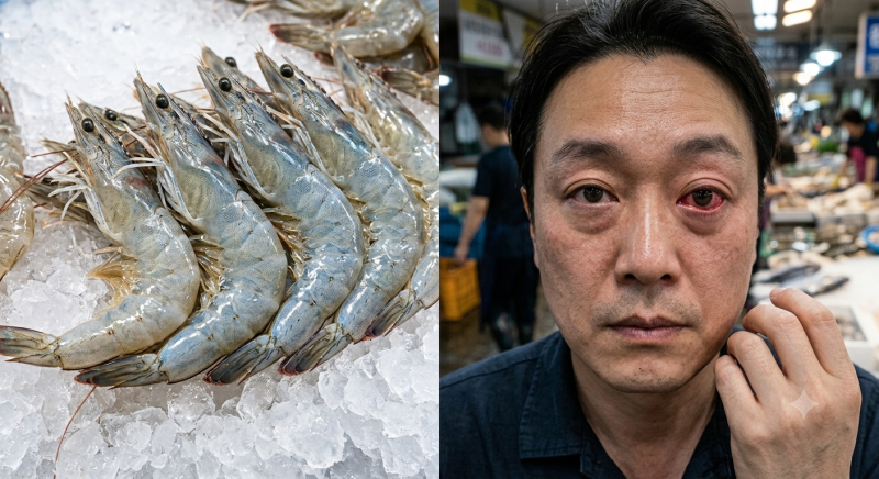 중국산 새우 공포, 새우먹으면 실명? 만지면 실명?