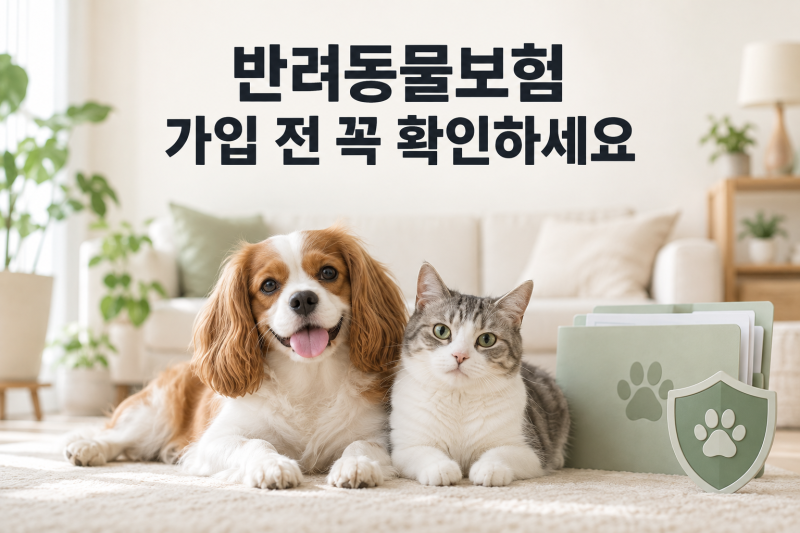 반려동물보험 가입 전 꼭 확인할 7가지, 보장범위와 보험료 비교법
