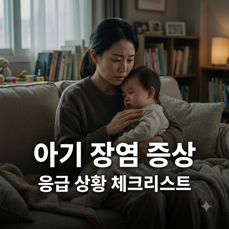 아기 가을철 장염 구토 설사할 때 꼭 확인해야 할 응급 증상