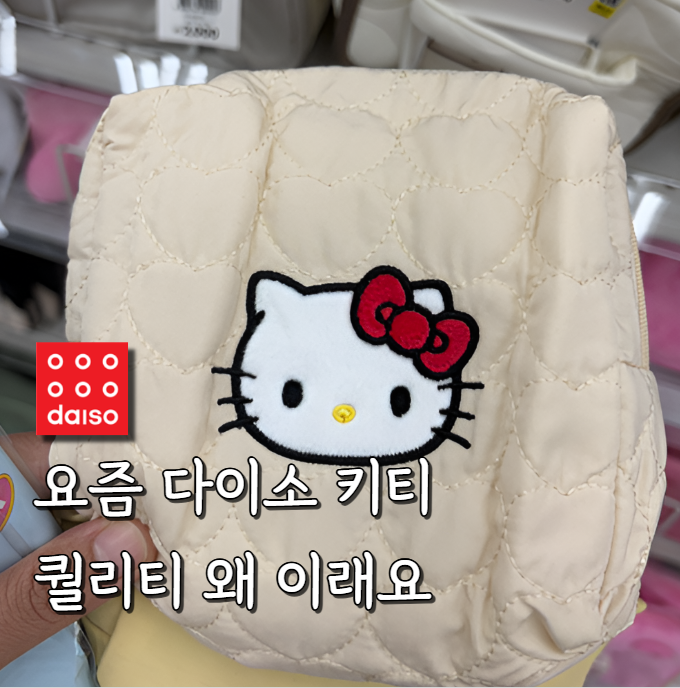 다이소 키티 파우치 왜 학생들 사이에서 품절일까요? 다들 모르는 활용법 혹시 아세요?