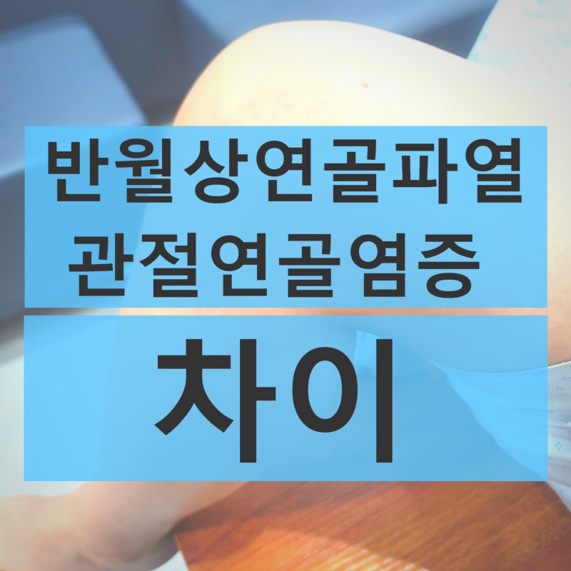 무릎 반월상연골파열 통증과 무릎 관절연골의 차이와 치료법의 종류들