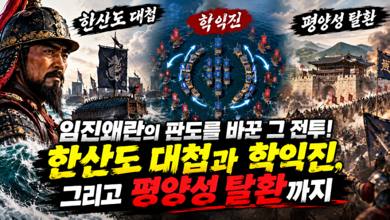 임진왜란의 판도를 바꾼 그 전투! 한산도 대첩과 학익진, 그리고 평양성 탈환까지