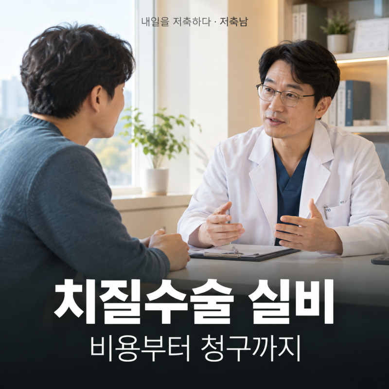 치질수술 실비 받을 수 있을까? 수술비와 청구 서류부터 확인하세요