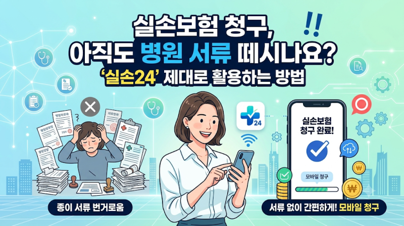 실손보험 청구, 아직도 병원 서류 떼시나요? ‘실손24’ 제대로 활용하는 방법