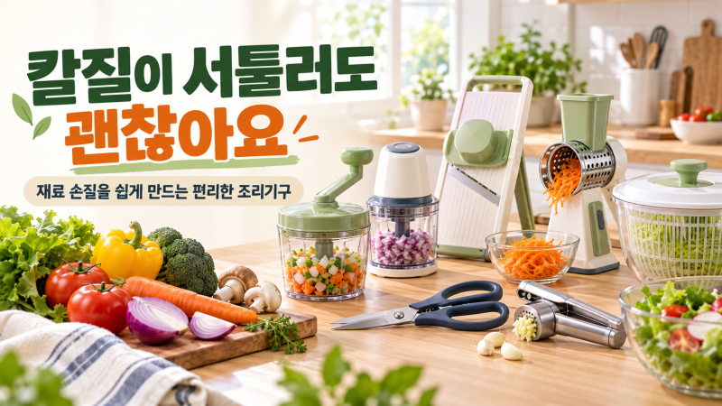 칼질이 서툴러도 괜찮아요｜재료 손질을 쉽게 해주는 편리한 조리기구 추천