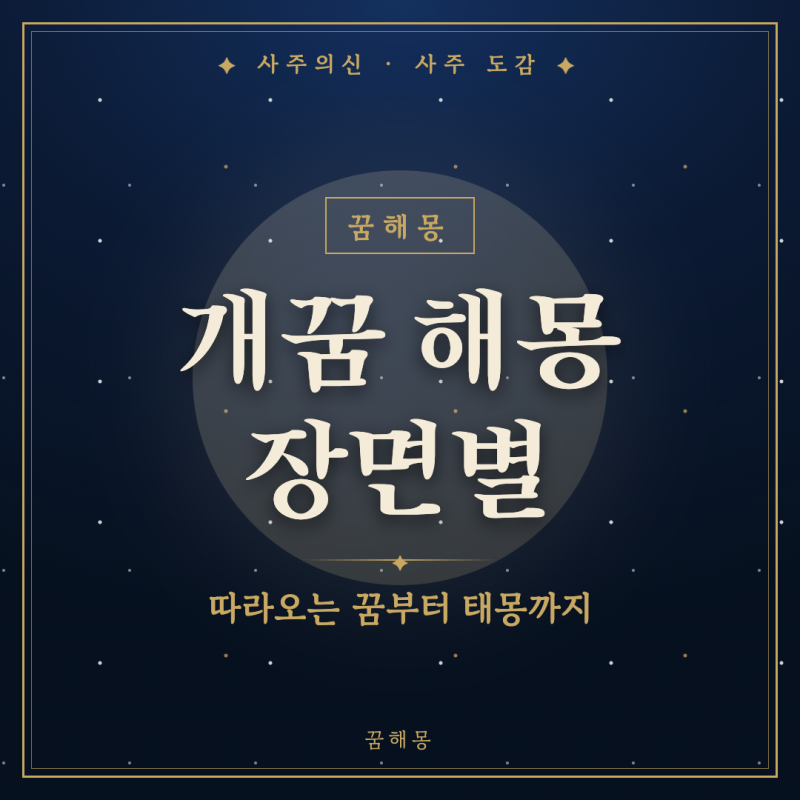 개꿈 해몽, 아침까지 온기가 남은 날 찾아보는 장면별 풀이