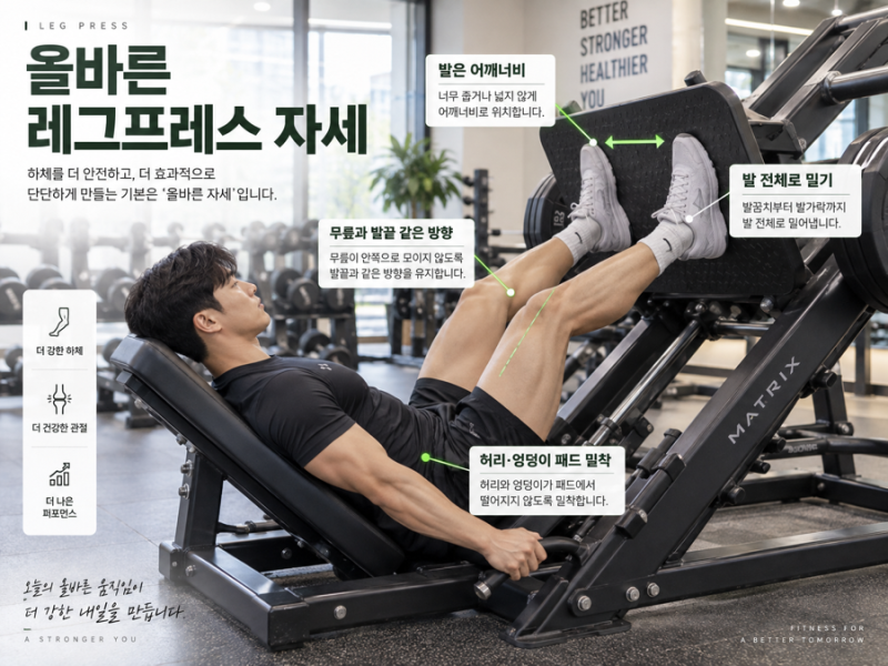 레그프레스 무릎 아픈 이유 5가지｜허벅지에 제대로 자극 넣는 방법