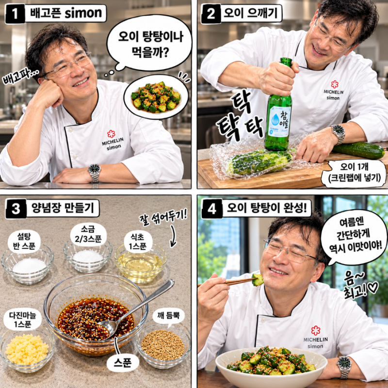 도라니_ AI_레시피_오이탕탕이_깍두기_겉절이