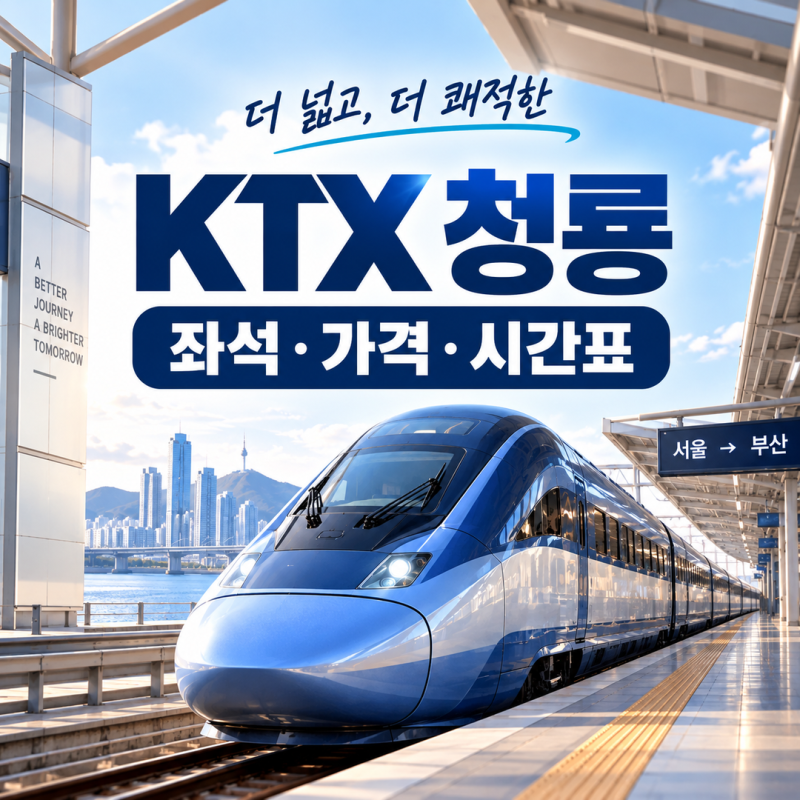 KTX 청룡 시간표·정차역·가격 총정리｜서울 부산 우등실(특실) 탑승 후기