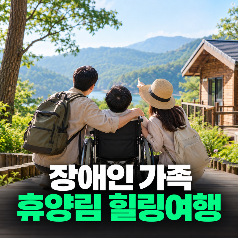 장애인 가족 매월 6가정, 국립자연휴양림 2박 3일 지원…숙박·차량도 포함