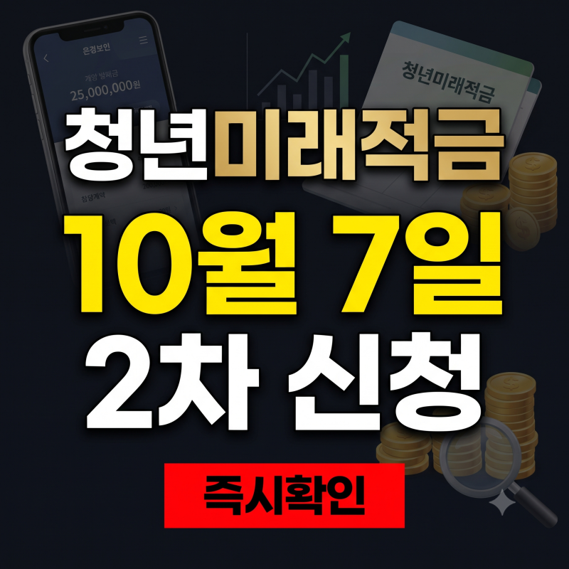 2026 청년미래적금 2차 신청 일정 소득조건과 19.4% 환산금리 총정리