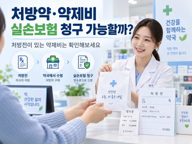 처방약·약제비도 실손보험 청구가 가능할까?