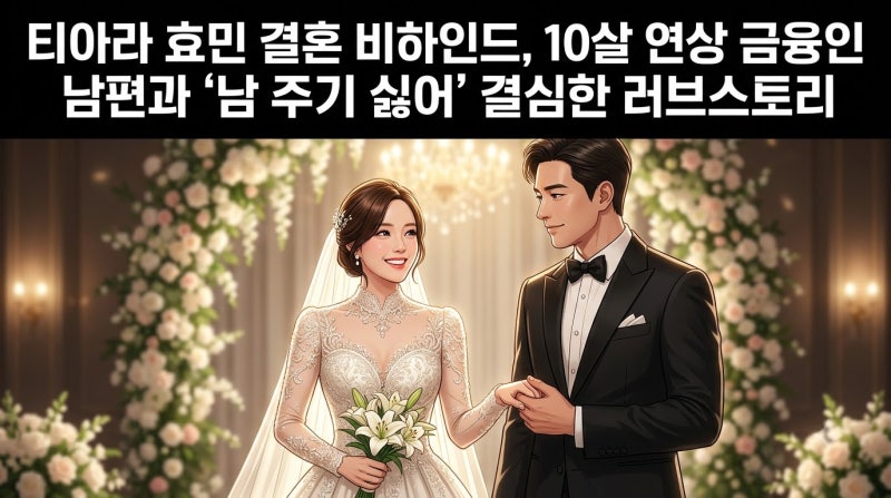 티아라 효민 결혼 비하인드 | 10살 연상 금융인 남편 첫 만남과 “남 주기 싫어” 결혼 결심 ....