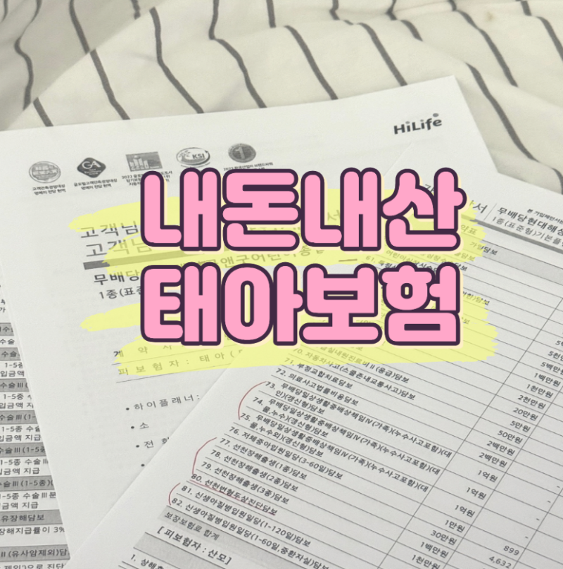 현대해상 태아보험 상해 / 질병입원일당 특약 중복 설계 (예비맘 정보 공유)