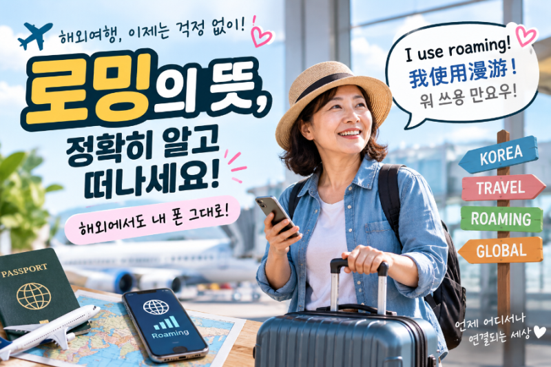 로밍 뜻, 해외여행 가기 전 이것만은 꼭 알고 가세요