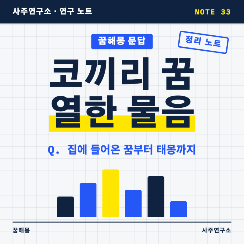 코끼리 꿈 해몽 자주 묻는 열한 가지, 집에 들어온 꿈부터 태몽까지