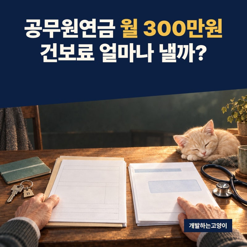 공무원연금 건강보험료, 월 300만원이면 얼마나 내야 할까?