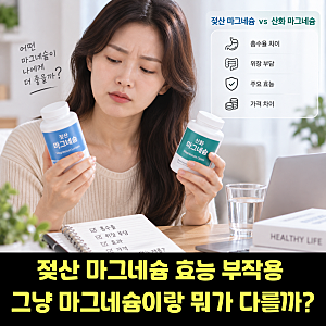 젖산 마그네슘 효능 부작용? 젖산 마그네슘 많은 음식·영양제 추천