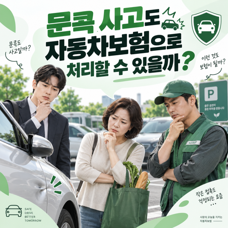 문콕 사고도 자동차보험으로 처리할 수 있을까?